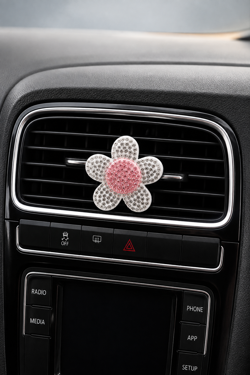 Diamond-Faced Flower Car Air Scent Fragrance Perfume Car